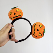 (7) Cute And Beautiful Halloween Party Decoration Funny Pumpkin Cloth Headband Halloween Gift Happy Children Girls Headband