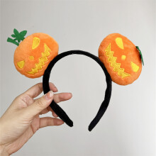 (2) Cute And Beautiful Halloween Party Decoration Funny Pumpkin Cloth Headband Halloween Gift Happy Children Girls Headband