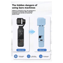 Silicone Cover for  Osmo Pocket 4 Camera Anti-Scratch Case Lens Screen Protective Cover for Pocket 4 Accessories B