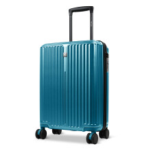 LUGG AirGlide 20in Hard Shell Lightweight Suitcase Polycarbonate Travel Luggage, TSA Lock, Spinner Wheels 55x38x23cm, Teal