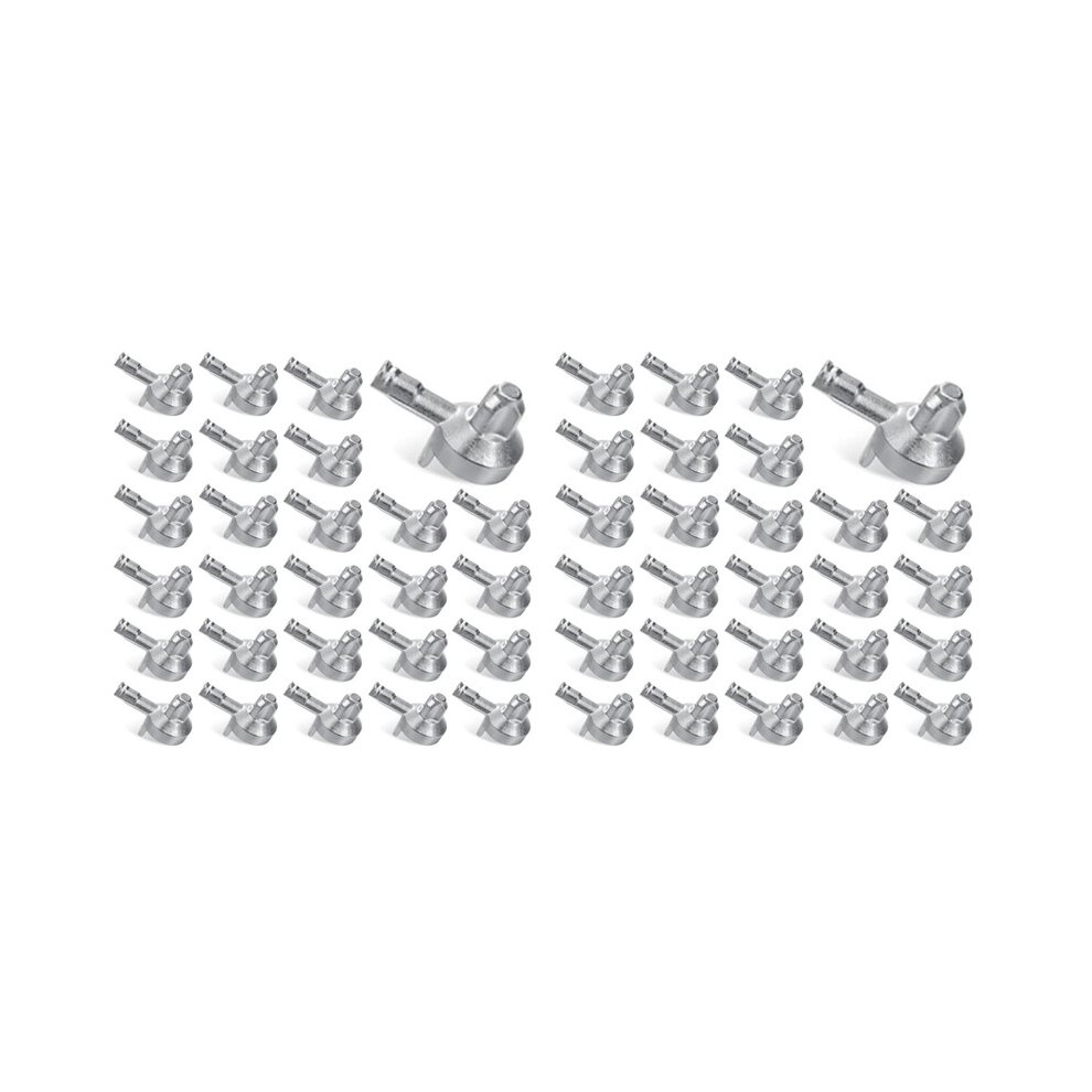 60Pcs Bookshelf Pegs - Shelf Pins For Part 131372, Premium Zinc Alloy Shelf Support Pegs, Fits Wood Cabinets & Shelves 6031536160023