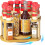 Bamboo Spice Rack Organizer 2-Tier Lazy Susan 1