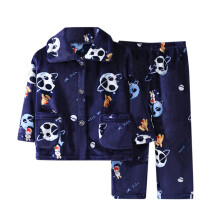 Ensemble pyjama pour petits garçons, haut doux et chaud à manches longues et