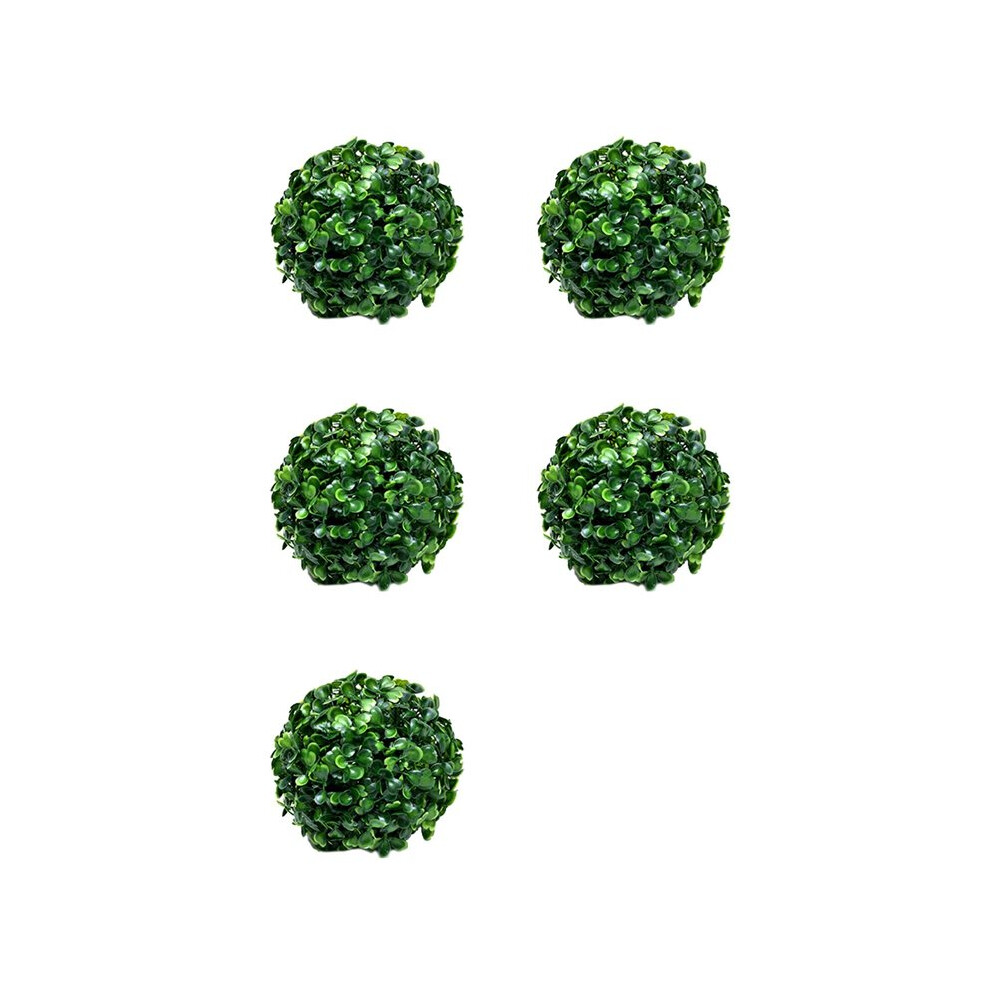 5X Greenery Balls Faux Boxwood Green Round Balls No Trimming Artificial Topiary Balls Table Decoration A 6033391813694