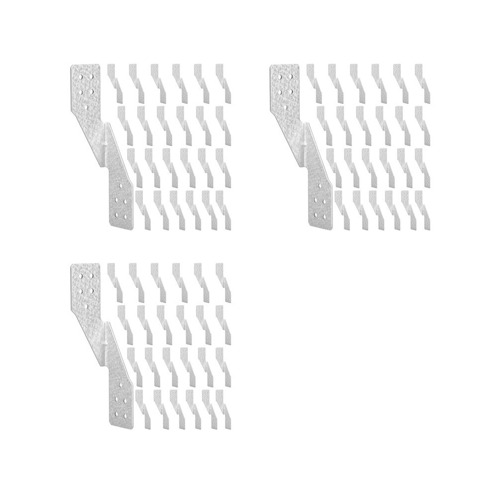 Hurricane Tie Hick Galvanized Hurricane Straps H2.5a Strong Tie Brackets Trusses/Rafters Ties For Wood(75Pcs) 6032101795367