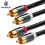 2RCA to 2RCA audio cable gold-plated 6 ft 1