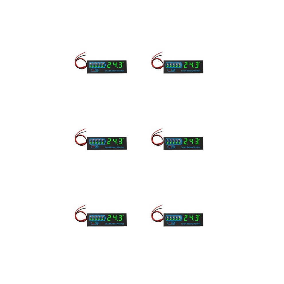 Photos - Urinal 6X 18650 Li-Ion Lipo Lithium Test 7-55V Acid Battery Level Indicator Tester LEDDisplay Meter Module,B