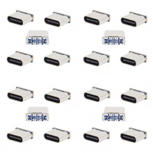 20PCS C Female Adapter Type C Female Jack 5PIN SMD SMT Type-C Socket Charging Port for PCB Welding DIY Repair Adapter