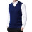 Men's V-Neck Sweater Vest Solid Color Relaxed Fit 1