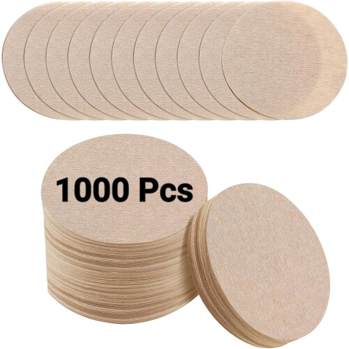 Filtres à café ronds non blanchis (1000 pièces)