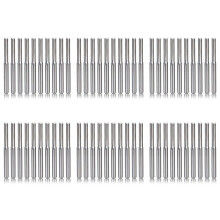 60 Stks 2 Fluit Cnc Router Bits 3.175Mm Rechte Slot Tungsten Staal Frees voor Hout Plastic