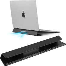 Aluminium laptopkoelstandaard met wigvormig ontwerp (1 stuk)