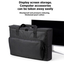 27 Inch Monitor Carrying Bag with Cushioning Foam Shockproof Full Protection Traveling Portable Computer Bag