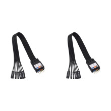 2X Motherboard /Indicator Light Extension Cable LED/PLED/Reset SW/Power SW to 9PIN F-PANEL Extension Cable