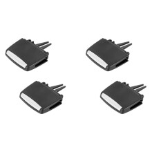 4 PièCes pour X5/X6 Clip de Languette de Sortie D'AéRation, Clips de Grille D'Air Frais de RangéE ArrièRe pour X5 E70 2006-2012, X6 E71