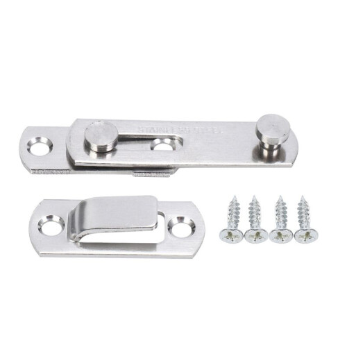 5X Hasp  METAL Hasp  Lock Sliding Door Lock for Window Cabinet Fitting 1