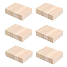 24X Grote Houtsnijblokken Whittling Wood Blocks Basswood Snijblokken Onafgewerkt Zacht Hout Set voor Snijwerk Beginners