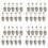 40Pcs L7T  for Trimmer Blower Chainsaw Brushcutter Strimmer Lawn Mower 1