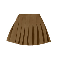 Schooluniformrok voor meisjes, effen kleur, elastische hoge taille