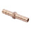 15 Pcs Gold Tone Brass Straight Hose Connector Joiner 3