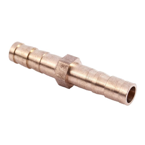 15 Pcs Gold Tone Brass Straight Hose Connector Joiner 2