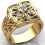 (6) Personalized Trendy Dominant Carved Micro Diamond Flip Ring 4