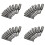 40Pcs 5.5mm-14mm Hex Socket Sleeve Nozzles Nut Driver Set for Power Drills Impact Drivers Power Screwdriver Handle Tools 1