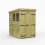 4 x 6 Pent Shed (Double Door, With Windows) 2