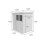 4 x 6 Pent Shed (Double Door, With Windows) 4