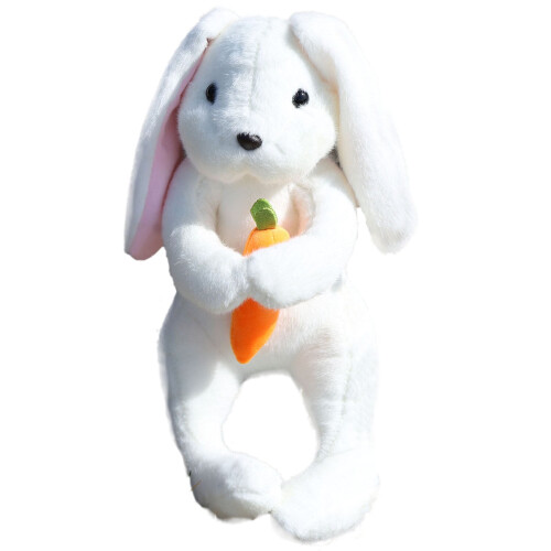 Pluche paashaas met wortel (40 cm)