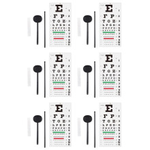 6X Eye Chart, Eye Chart No Fading for School Home Physical Examination Center Visual Acuity Measuring Educational