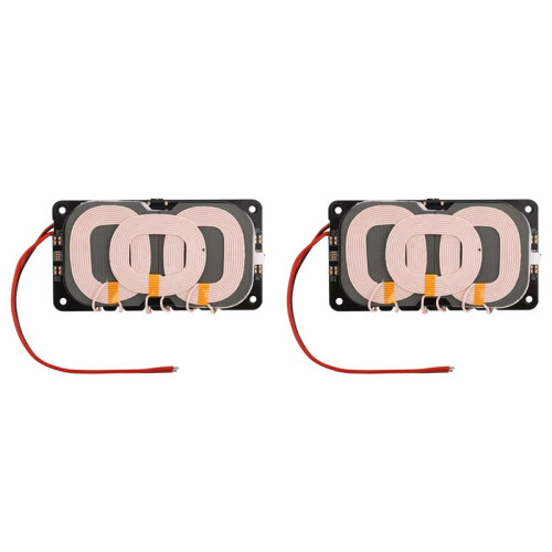 2X 20W Type-C for  Wireless Charger Transmitter Module Circuit Board with 3 Coil 5V 9V 12V