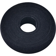 Hook and Loop Fastener Roll Black 1 inch x 16.4 feet