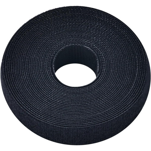 Hook and Loop Fastener Roll Black 1 inch x 16.4 feet