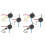 6 Pcs Ze-208S E89885 3 Speed 4 Wire Pull Chain  Ceiling Fan Light  Replacement Part,A 1