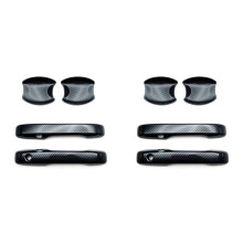 4x Carbon Fiber Front Door Handle Cover Trim Sticker Door Handle Bowl Cover Trims for HRV HR-V Vezel 2021 2022 RHD