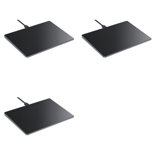 3X USB Wired Multi-Touch Trackpad Slim Touchpad Mouse for Window Desktop/Laptop/Notebook Computer PC Black