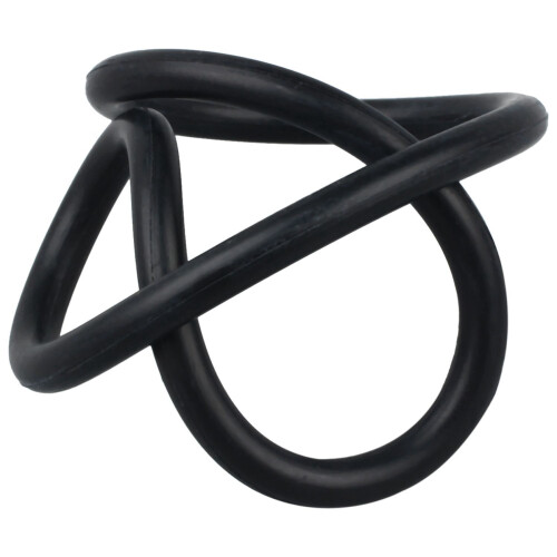 2X 110mm x 5 mm Schwarzer, Flexibler Gummi-O-Ring-Dichtungsring 2