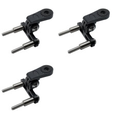 3X Bicycle Headlight Mount Adaptor for Stem Mount Cycling Front Light LED Lamp Holder Bracket Camera Type Connector