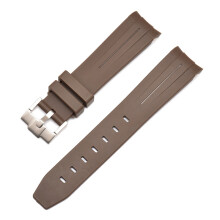 (Brown, 22MM) Aquaman Series for Rolex - Black & Green Silicone Strap 20/21/22mm