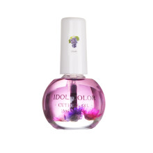(Grape) Aceite para cutículas, 15 ml de aceite para cutículas de uñas de flores secas de plantas naturales, aceite hidratante