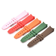 (Green, 22MM) Aquaman Series for Rolex - Black & Green Silicone Strap 20/21/22mm