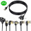 USB 3.1 Type-C til USB adapterkabel 0,2m og 1m sort 1