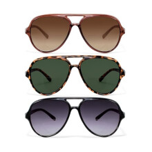 Lunettes de soleil aviateur rétro bifocales, protection UV400, lot de 3