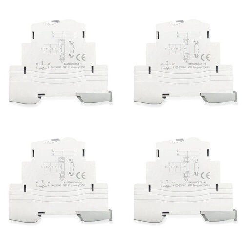 4X ATMS 1602Z   16A Din Rail 1P Remote Control Timing   Wireless  220V Timing