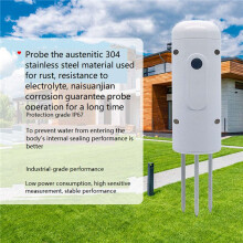 2X Tuya Zigbee Draadloze Bodemvochtmeter Temperatuur Vochtigheid Tester Plant Monitor IP67 Waterdichte Detector voor Tuin
