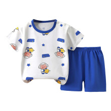 Ensemble d'été pour enfants : haut à manches courtes et short à motif dessin animé (4-5 ans).