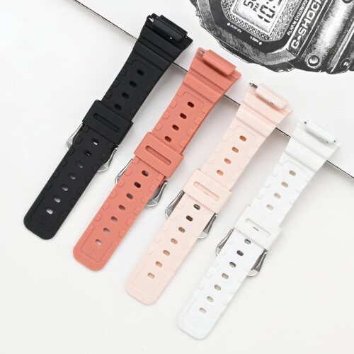 (Red Silver Buckle) G-SHOCK GMA-S2100 Watch Band - Quick Release Replacement Strap 2