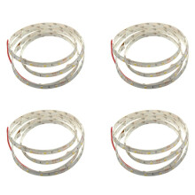 4 Pcs 1M 60-3528 SMD Waterproof LED Light Strip DC12V (Warm White)