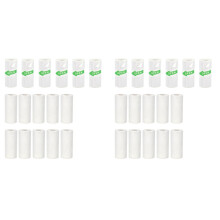 32 Rolls Thermal Printer Paper, Including 12 Rolls Thermal Sticker Paper & 20 Rolls Thermal Plain Paper , 57X25mm
